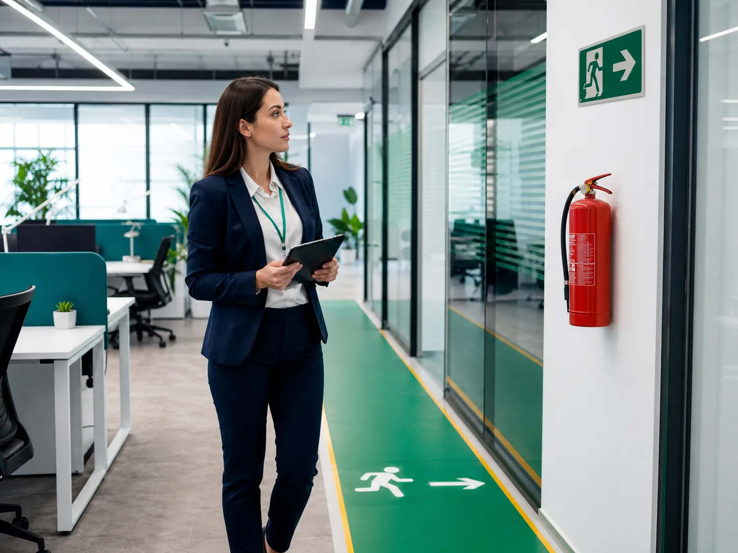 Ofis ve plaza iş güvenliği uzmanı kontrolü